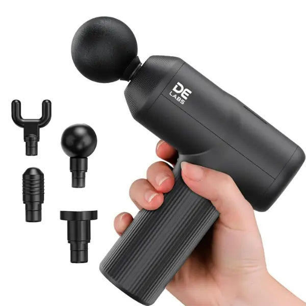 Percussion Muscle Massager – LCD Touch Screen, 30 Speed (Black)