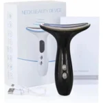 Neck Beauty Massager – Electric Neck & Décolletage Lifting Device (Black)