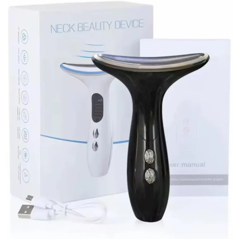 Neck Beauty Massager – Electric Neck & Décolletage Lifting Device (Black)